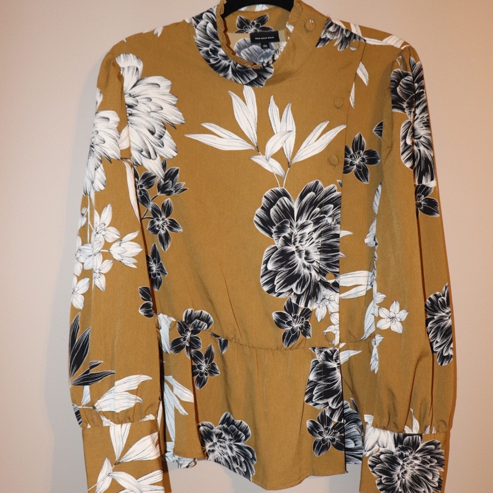 Target brand ruffle neck blouse - Picture 3 of 6
